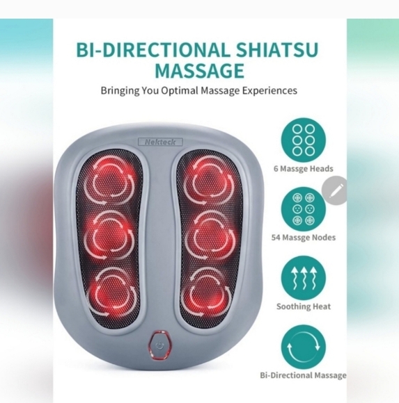 LIKE NEW Nekteck Foot Massager with Heat - Picture 1 of 8